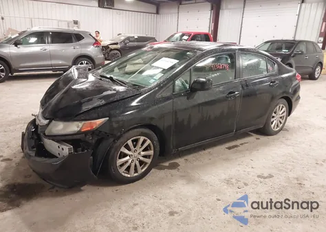 2012 Honda Civic Ex-L from USA, damaged, VIN 2HGFB2F90CH596105